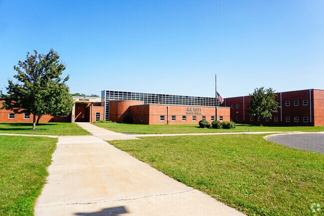 New Egypt Middle School educates students in the Plumsted community.