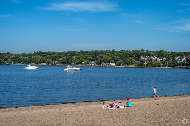 The beach is the highlight of Point Douglas Park.