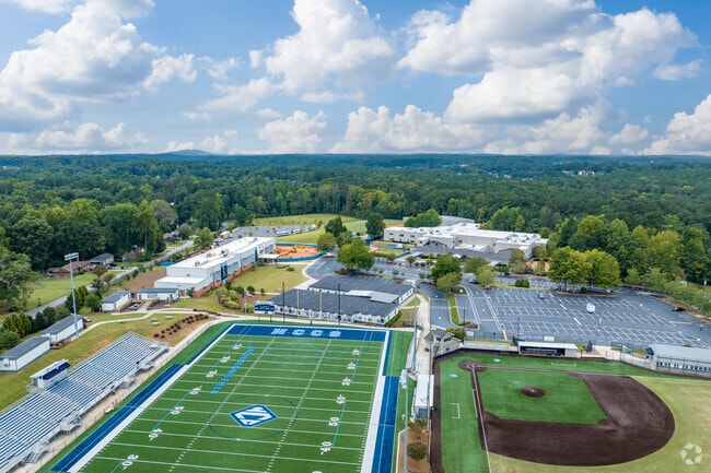 North Cobb Christian School features numerous sports fields.