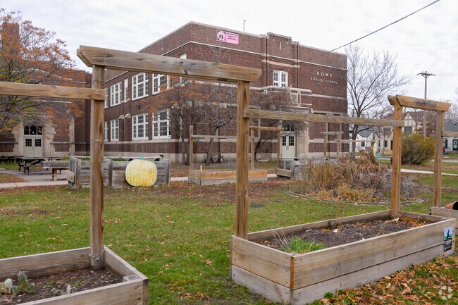 At Howe Elementary School, education blooms just steps away.