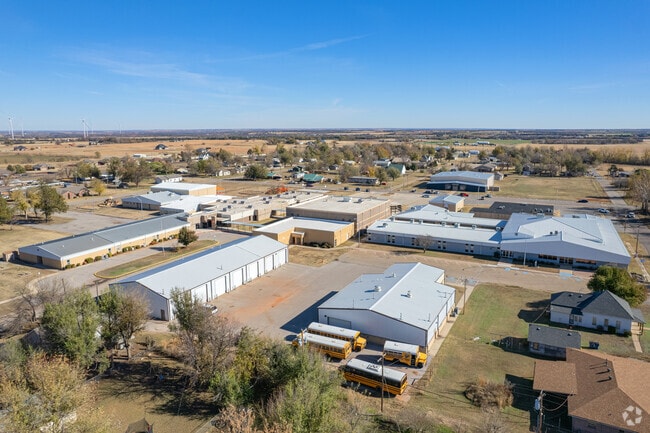 Crescent High School sits next to the rest of the Crescent schools.