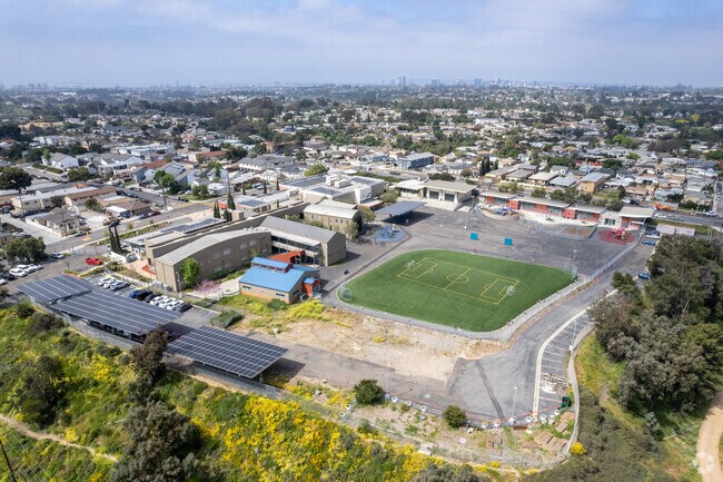 A View of Hamilton Elementary Located in Swan Canyon.