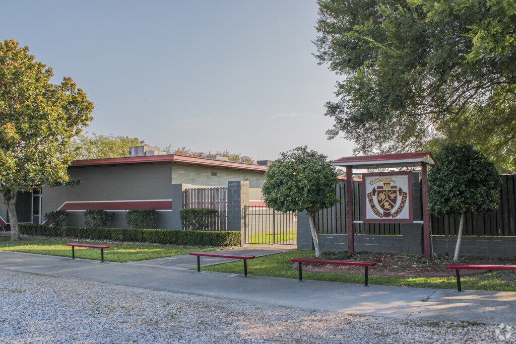 Main entrance to False River Academy in Pointe Coupee Parish, New Roads LA