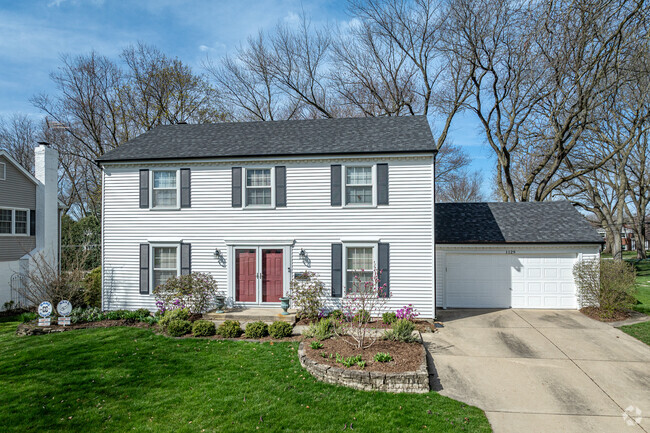 North Naperville features many newer traditional homes with attached garages.