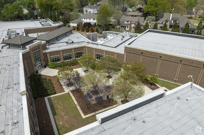 Courtyard of Blossomwood Elementary School in Huntsville Alabama.