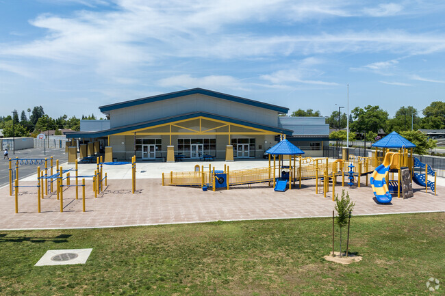 Students love the large playground at Jackson Elementary School in Sanger.
