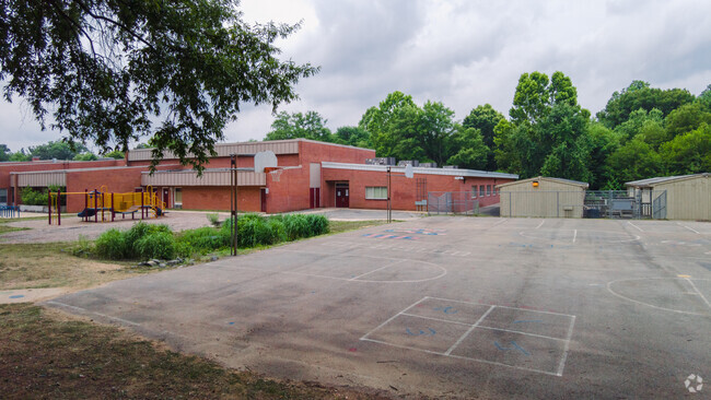 Students can shoot some hoops at the Basketball courts at University Park Elementary School.