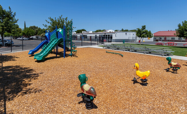 Carroll Fowler Elementary School in Voyagers Cove in Modesto sits on several acres.