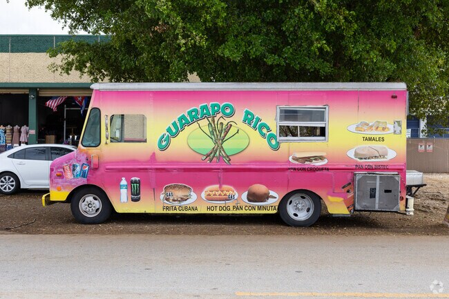 Food trucks are popular in Palmetto Lakes and serve tasty cuisine on the go.