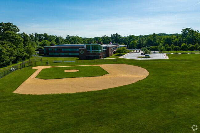 East Norriton Middle School has a well maintained baseball field.