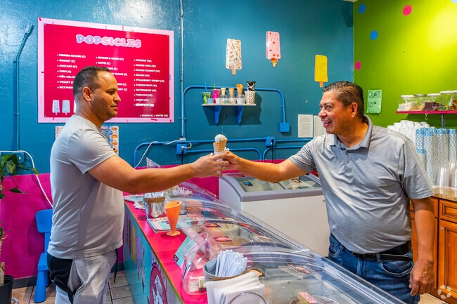 Lucy’s Ice Cream, offering over 100 flavors and various popsicles in Marion County.