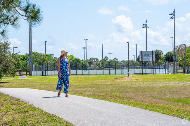 A lovely afternoon walk is always relaxing at Caloosa Park near The Cascades.