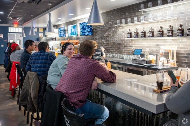 Sip on a fresh poured craft beer from Heights Brewing in Farmington.