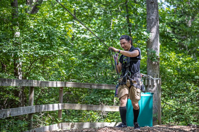 Go Ape ziplining adventure is close to Oldham Farms.