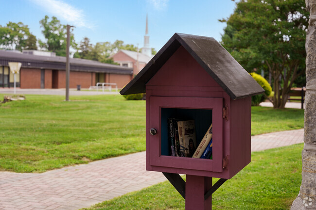 The Little Free Library at Aldan Elementary School is a popular way to learn of new authors.