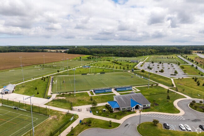 Sport complexes and sport fields can be found throughout town.