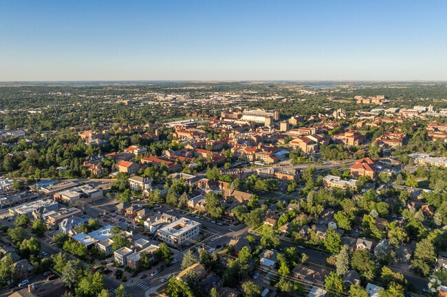 Goss Grove is part of a college town with University of Colorado Boulder nearby.