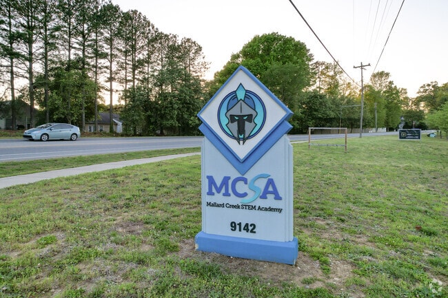 The Mallard Creek STEM Academy Sign.