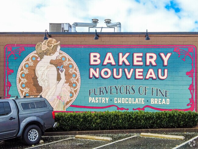 Here is a mural for the Bakery Nouveau.