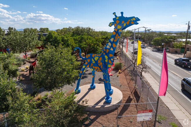 Quirky sculptures along Agua Fria street.