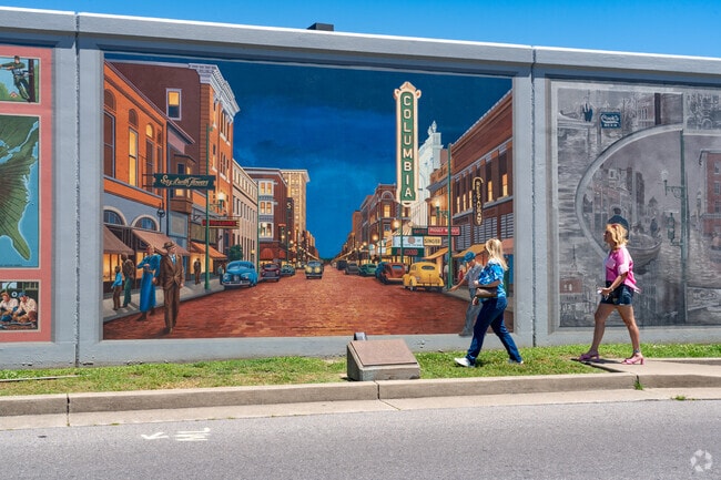 Schultz Park is on the beautiful waterfront and offers walking paths and gorgeous murals.