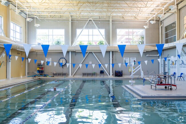 The Weinberg Y in Better Waverly has a 4 lane 25 yard indoor lap pool.
