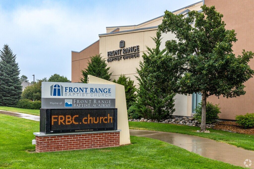 Front Range Baptist Academy sits on a busy thoroughfare.