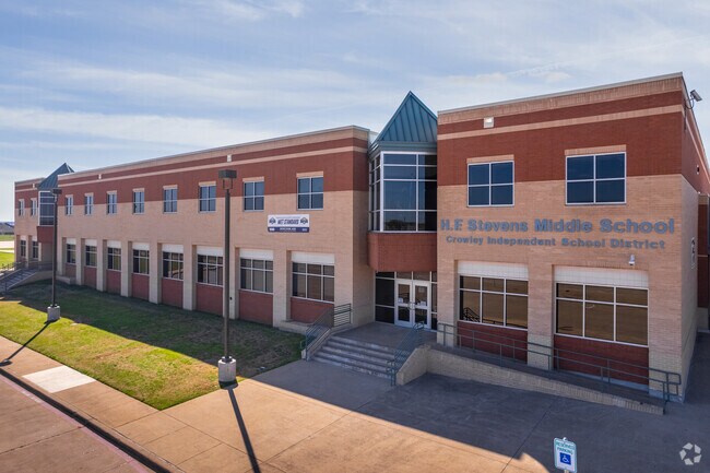 H.F. Stevens Middle School educates students in Crowley ISD.