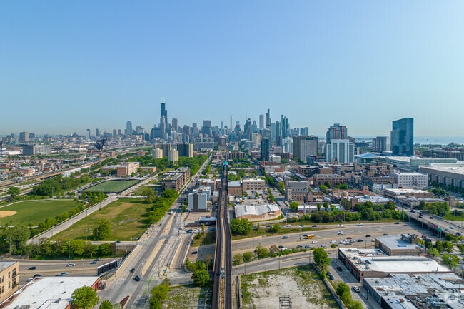 Dearborn is a good choice because it is not far from the lakeshore or downtown.