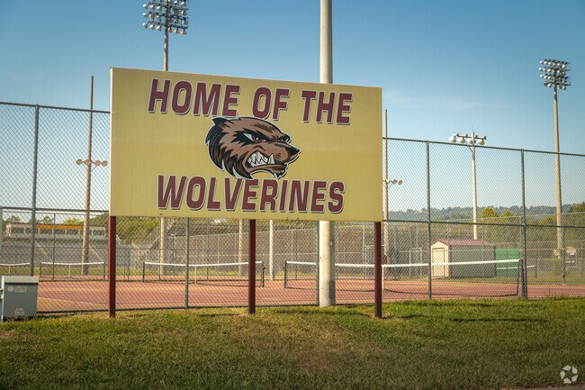 Dade County High School pride can be seen around campus.