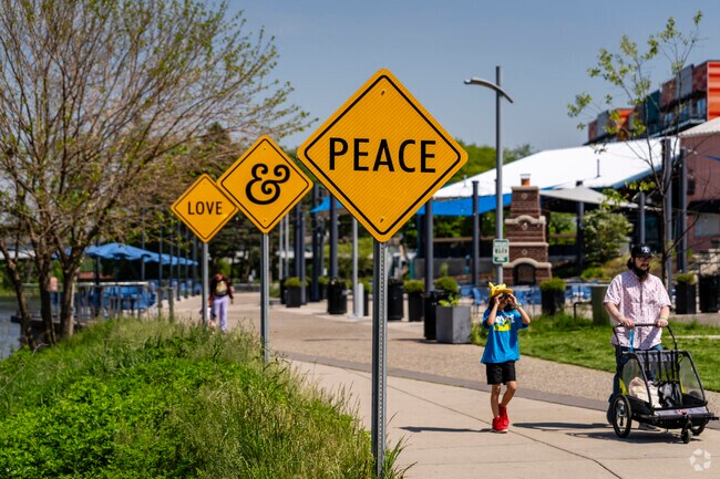 The Lansing River Trail is a great way for The Stadium District residents to promote health and happiness.