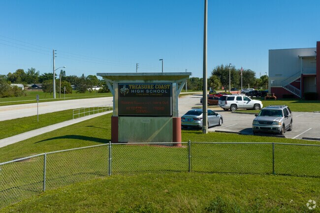 Treasure Coast High School sign.