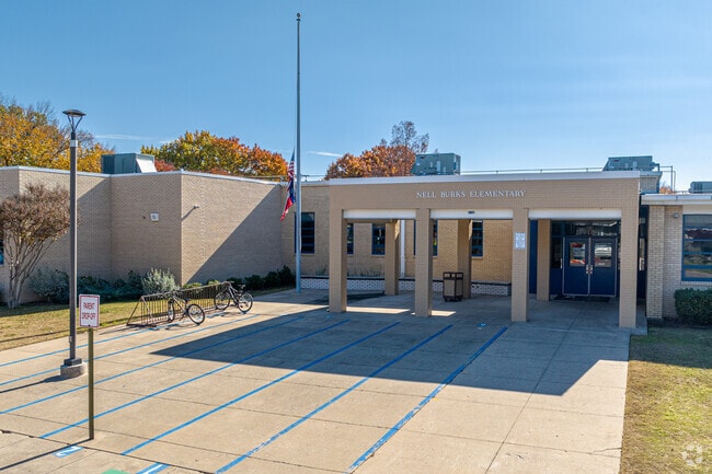 The student population of Burks Elementary is 332.