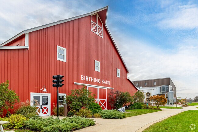 Fair Oaks Farm is a popular attraction where visitors can witness the birth of a calf.