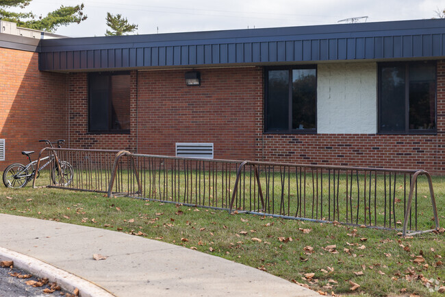 South Grove Intermediate School in Indianapolis has bike parking.