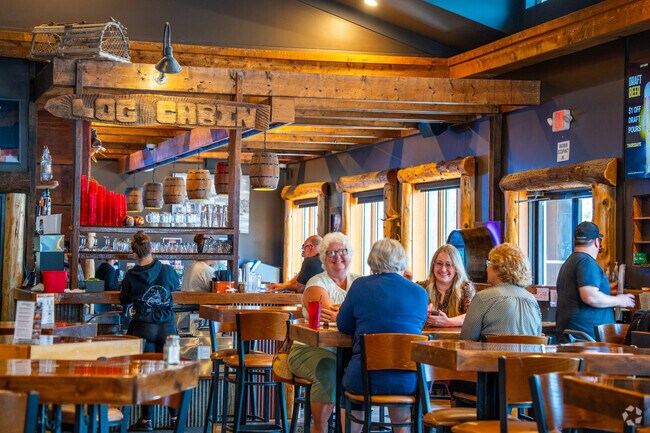 Savor the popular brisket at Log Cabin, a local favorite.