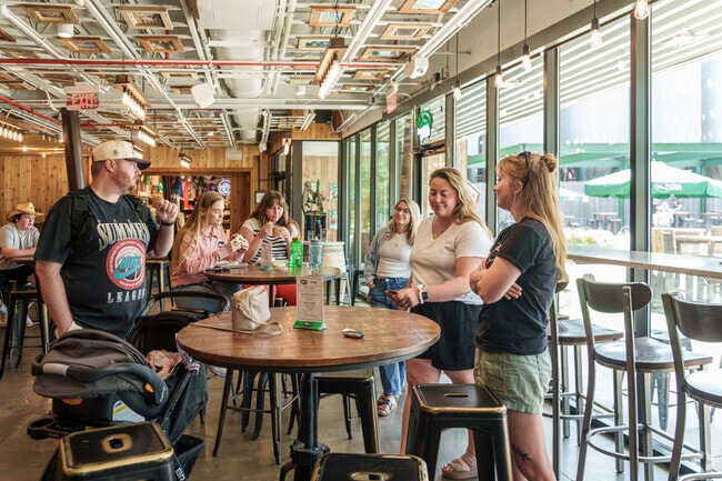 Whether indoors or out, lunchtime at Dogfish Head Brewery is a popular destination for folks in Milton.