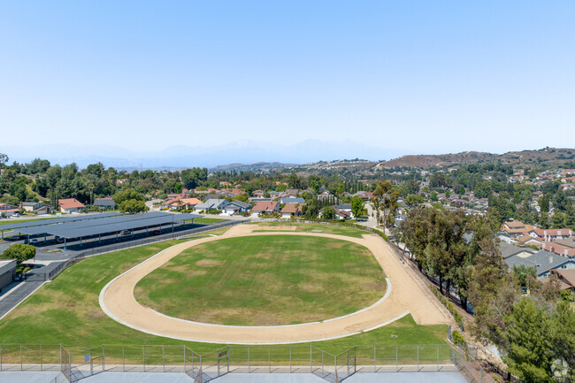 Race around the track at Chaparral Middle School in Diamond Bar.