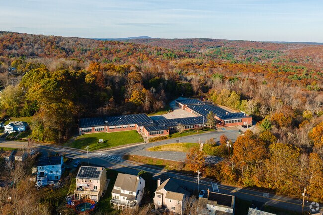 West Tatnuck School Is located at the top of the hill in West Tatnuck.