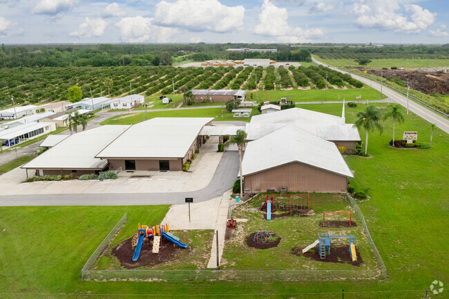 The campus at Community Christian Academy is small and contained.