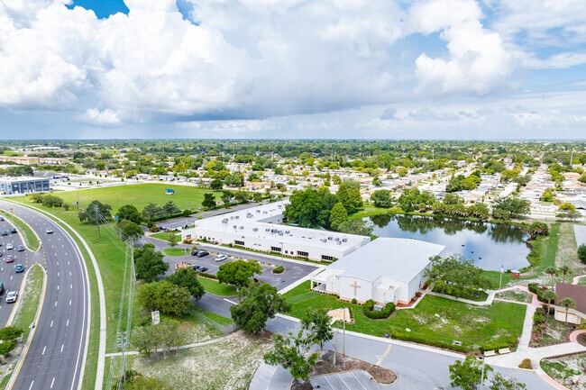 Bishop Larkin Catholic School is centrally located in a great area.