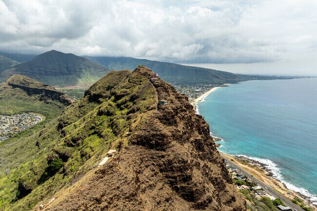 The Maili Pillbox trail offers spectacular views of the surrounding area.