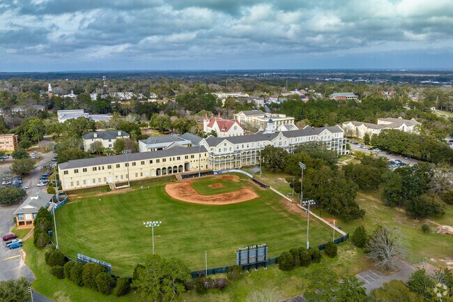 Stan Galle Field at Spring Hill College is well maintained for the baseball season.