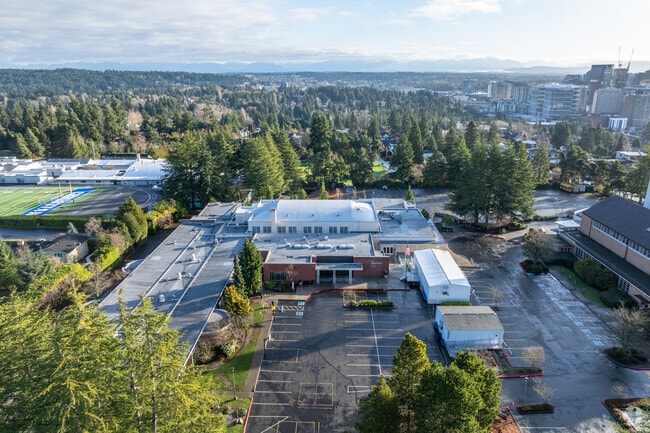 Sacred Heart School aerial view.