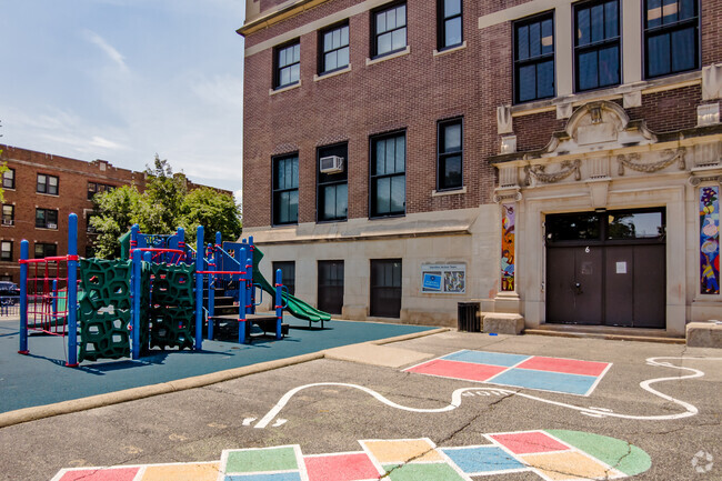 Sidewalk games at Hamilton Elementary School.