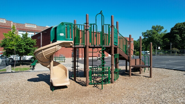 Indianola Informal K-8 School has two playsets for students.