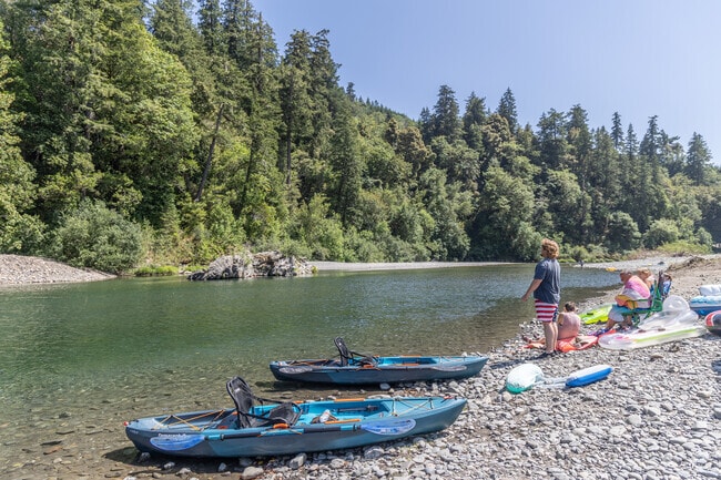Residents swim in the Chetco River on warm summer days.