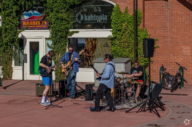 The bands that perform at Music on the Square in Downtown Flagstaff are fantastic.