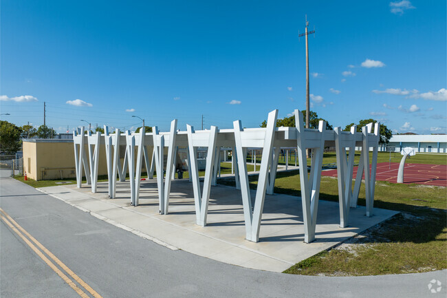West Lakes Preparatory Academy has dedicated student drop off zone.