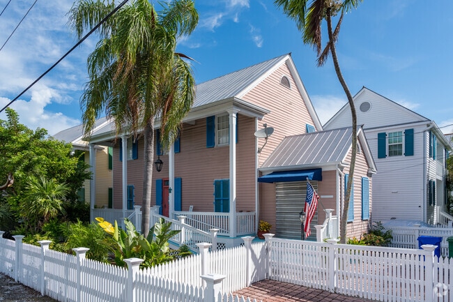 Key West's Old Town homes have recently been renovated with island flair.